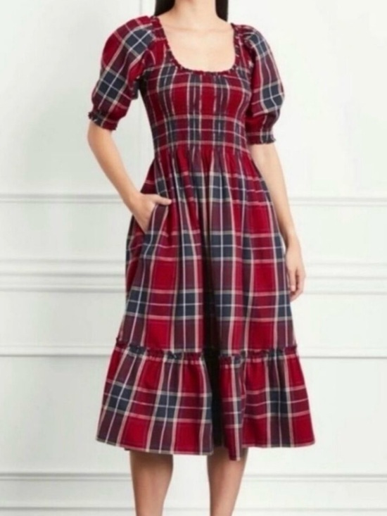 Hill House Dresses & Skirts - Hill House Louisa Nap Dress in Red Tartan